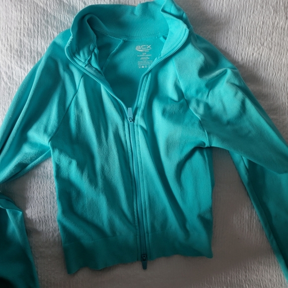 Turquoise gym jacket - Picture 1 of 4